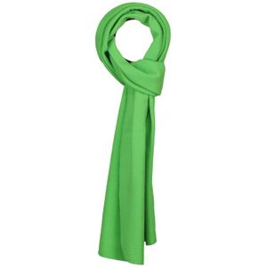 Lange lime groene fleece sjaal