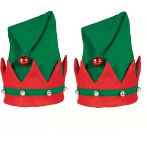 3x stuks kerstelfen verkleed hoed/muts voor volwassenen