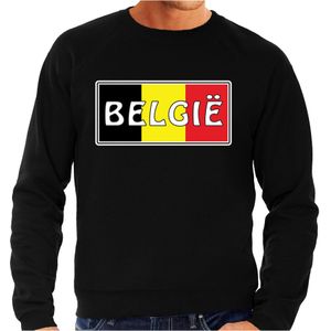 Belgie landen sweater zwart heren