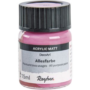 Fuchsia roze acrylverf/allesverf potje 15 ml hobby/knutselmateri