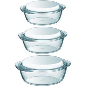 Ovenschaal Pyrex Essentials Rond Transparant 1