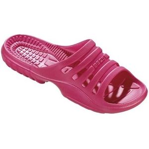 Bad/sauna slippers met voetbed roze dames