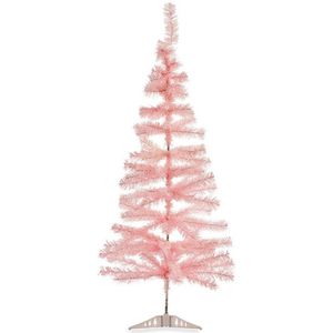 Kleine lichtroze kerstboom van 120 cm