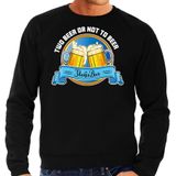 Apres ski sweater voor heren - two beer or not to beer - zwart - wintersport - bier
