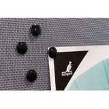 Punaises plat - set 100x - zwart - voor prikbord