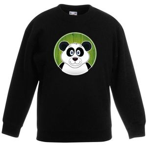 Sweater panda zwart kinderen