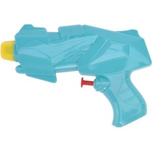 1x Mini waterpistolen/waterpistool blauw van 15 cm kinderspeelgoed