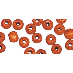 104x oranje houten kralen 10 mm