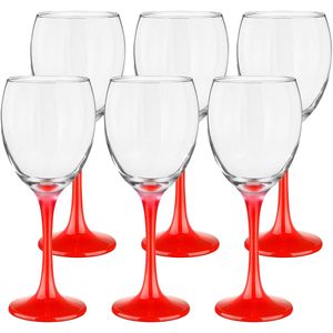 Wijnglazen - 12x - Red collection - 300 ml - glas