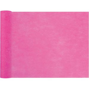 Tafelloper op rol - fuchsia roze - 30 cm x 10 m - non woven polyester