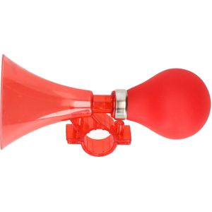 Fietsbel - toeter - kinderfiets - rood - 15 x 7 cm
