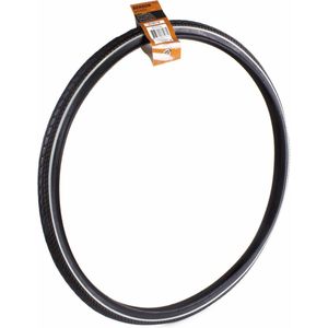 Buitenband fiets - rubber - 26 inch x 1 3/8 - witte lijn