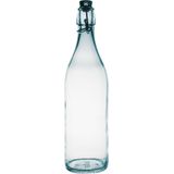 Bormioli Rocco beugelfles/weckfles - 2x - transparant - glas - 1 liter - Waterflessen/Karaffen