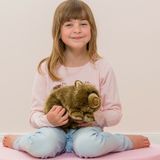 Knuffeldier Wombat - zachte pluche stof - premium kwaliteit knuffels - bruin - 26 cm