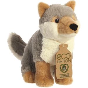 Pluche dieren knuffels wolf van 23 cm - Knuffeldieren wolven speelgoed