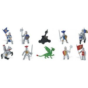 Plastic ridders en draken speelfiguren