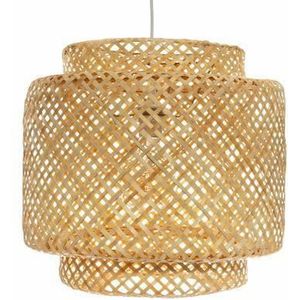 Hanglamp bamboe Boho - 40 x 38 cm - naturel - gevlochten lampenkap - Scandinavisch design