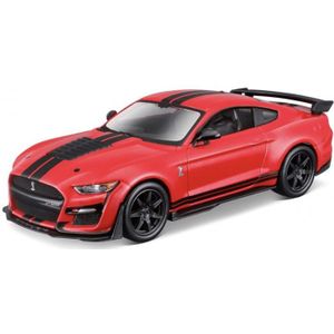 Modelauto Ford Shelby Mustang GT500 2020 rood schaal 1:32/15 x 6 x 4 cm