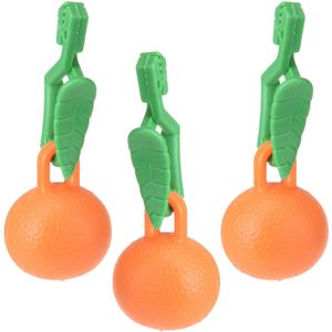 Tafelkleedgewichten sinaasappels - 12x - oranje - kunststof - voor tafelkleden en tafelzeilen
