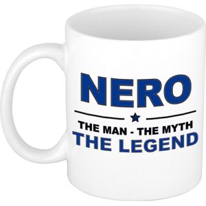 Nero The man, The myth the legend cadeau koffie mok / thee beker 300 ml