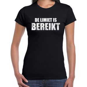 Protest shirt De limiet is bereikt t-shirt zwart dames