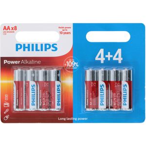 16x Philips AA batterijen