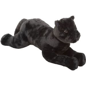 Knuffeldier Zwarte Panter Joey  - zachte pluche stof - wilde dieren knuffels - 70 cm