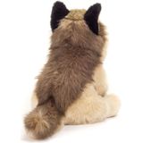 Knuffeldier Wolf - zachte pluche stof - premium kwaliteit knuffels - grijs/wit - 29 cm