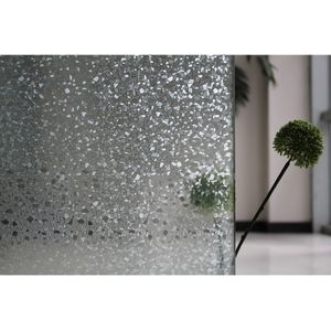 Raamfolie steentjes semi transparant 45 cm x 2 meter statisch - Glasfolie - Anti inkijk folie