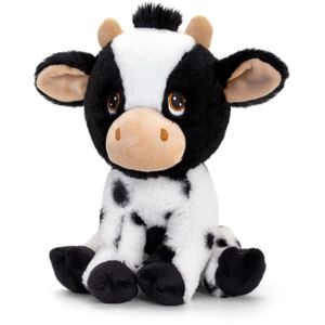Keel Toys knuffeldieren bonte koe van de boerderij 25 cm