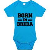 Born in Breda cadeau baby rompertje blauw jongens