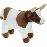 Pluche Knuffel Boerderijdieren set Koe en Varken van 22 cm - Zachte Kinder Knuffels