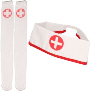 Sexy zuster/verpleegster verkleed set - 2-delig - carnaval accessoires