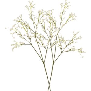 5x stuks kunstbloemen Gipskruid/Gypsophila takken gebroken wit 60 cm