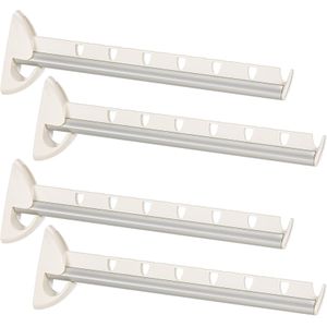 Set van 6x stuks inklapbare kledinghaak voor 7 kledinghangers 31 cm