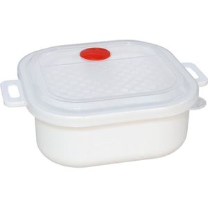 Magnetronschaal met deksel/ventiel - 1.7 liter - kunststof - opwarm pot
