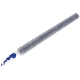 Radiatorborstel - flexibel - kunststof - grijs - 60 cm - verwarmingsborstel