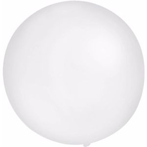 Groot formaat witte ballon met diameter 60 cm