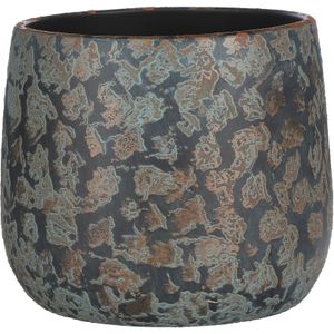 Mica Decorations Bloempot/schaal - keramiek - kamerplanten - koper - D20 x H20 cm
