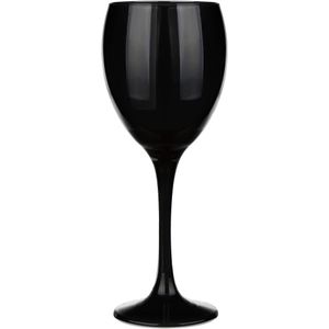 Wijnglazen - 6x - Black collection - 300 ml - glas