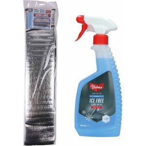 Ruitenontdooier spray - voor auto - 500 ml - antivries sprays - winter/vorst - incl. anti-vorstdeken