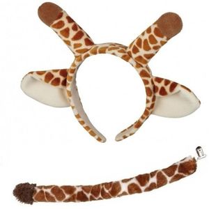 Pluche giraffe verkleed set voor kinderen