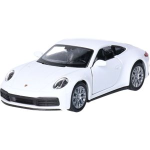 Speelgoed Porsche auto - wit - die-cast metaal - 11 cm - Model 911 Carrera