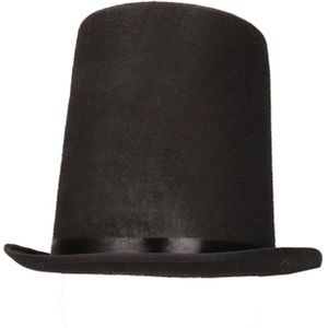 Hoge Abraham Lincoln hoed zwart voor volwassenen
