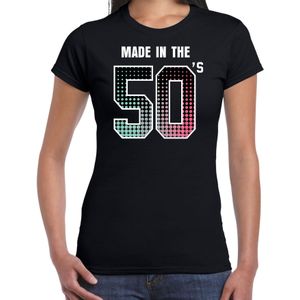 Fiftys t-shirt / shirt made in the 50s / geboren in de jaren 50 zwart voor dames