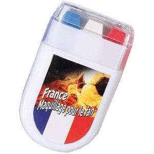 Schminkstift Frankrijk/Nederland rood wit blauw