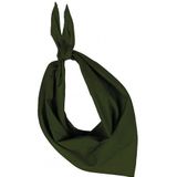 15x Zakdoek bandana olijf groen