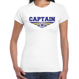 Captain t-shirt wit dames - Beroepen shirt