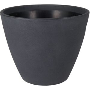 Plantenpot/bloempot - kunststof - zwart - dubbelwandig - D40 x H35 cm  kopen? Vergelijk de beste prijs op beslist.nl