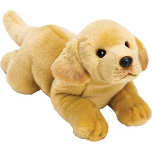 Pluche knuffel dieren Labrador hond 34 cm - Speelgoed knuffelbeesten - Honden soorten